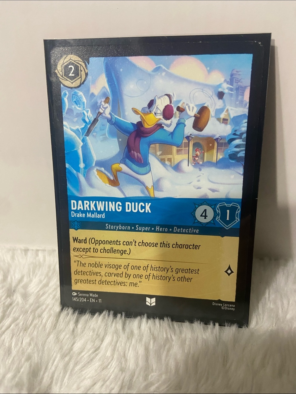 Lorcana Darkwing Duck - Drake Mallard (#145/204) from the Winterspell (Set 11)